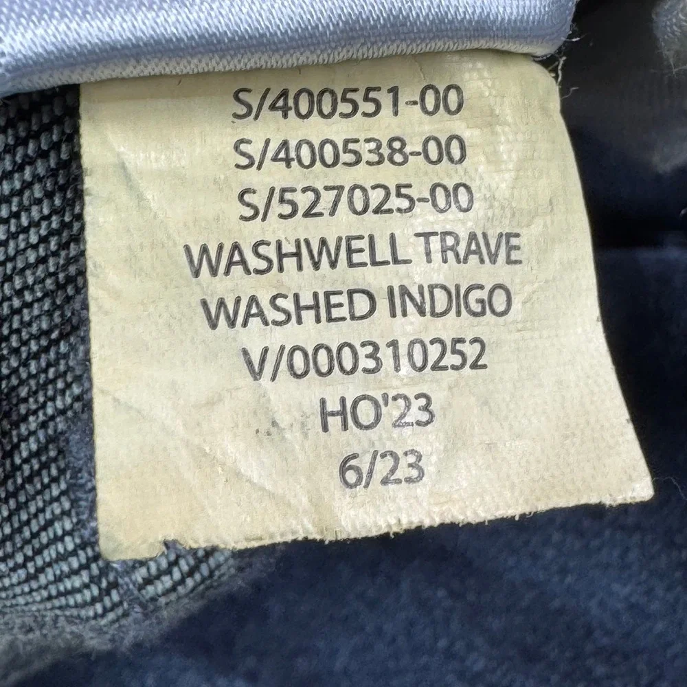 Banana Republic Travel Jeans 31x27 (hemmed) Slim Fit Washed Indigo Blue Stretch